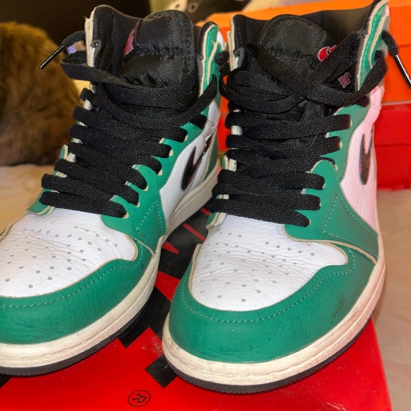 Nike air Jordan 1 retro high OG “lucky green” size 7 - Picture 6 of 7